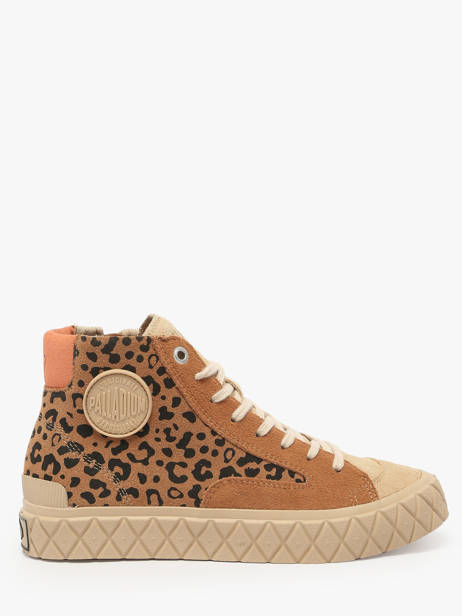Sneakers Uit Leder Palladium Bruin women 74320234